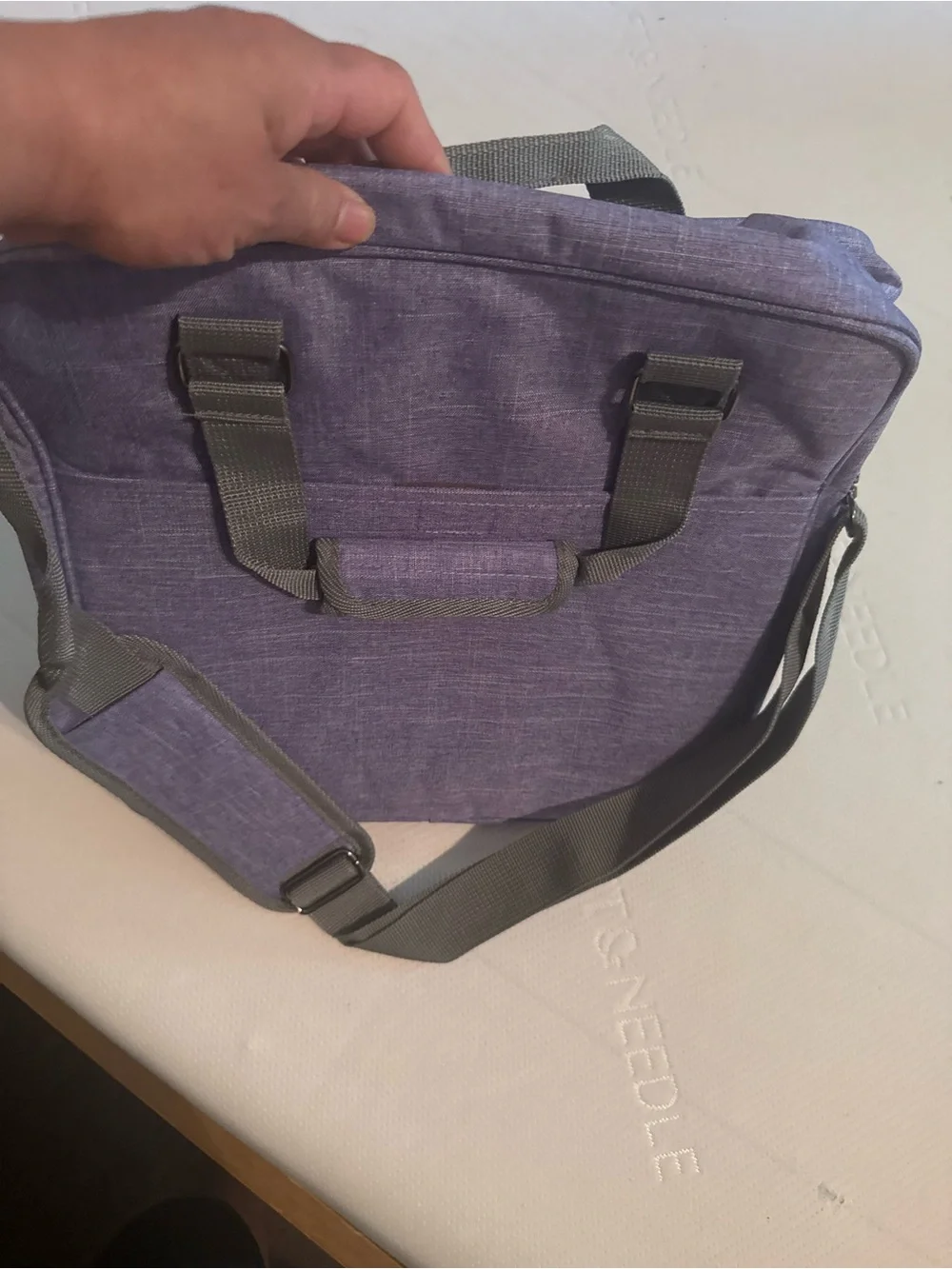 Purple Men's Travel Tote Bag
